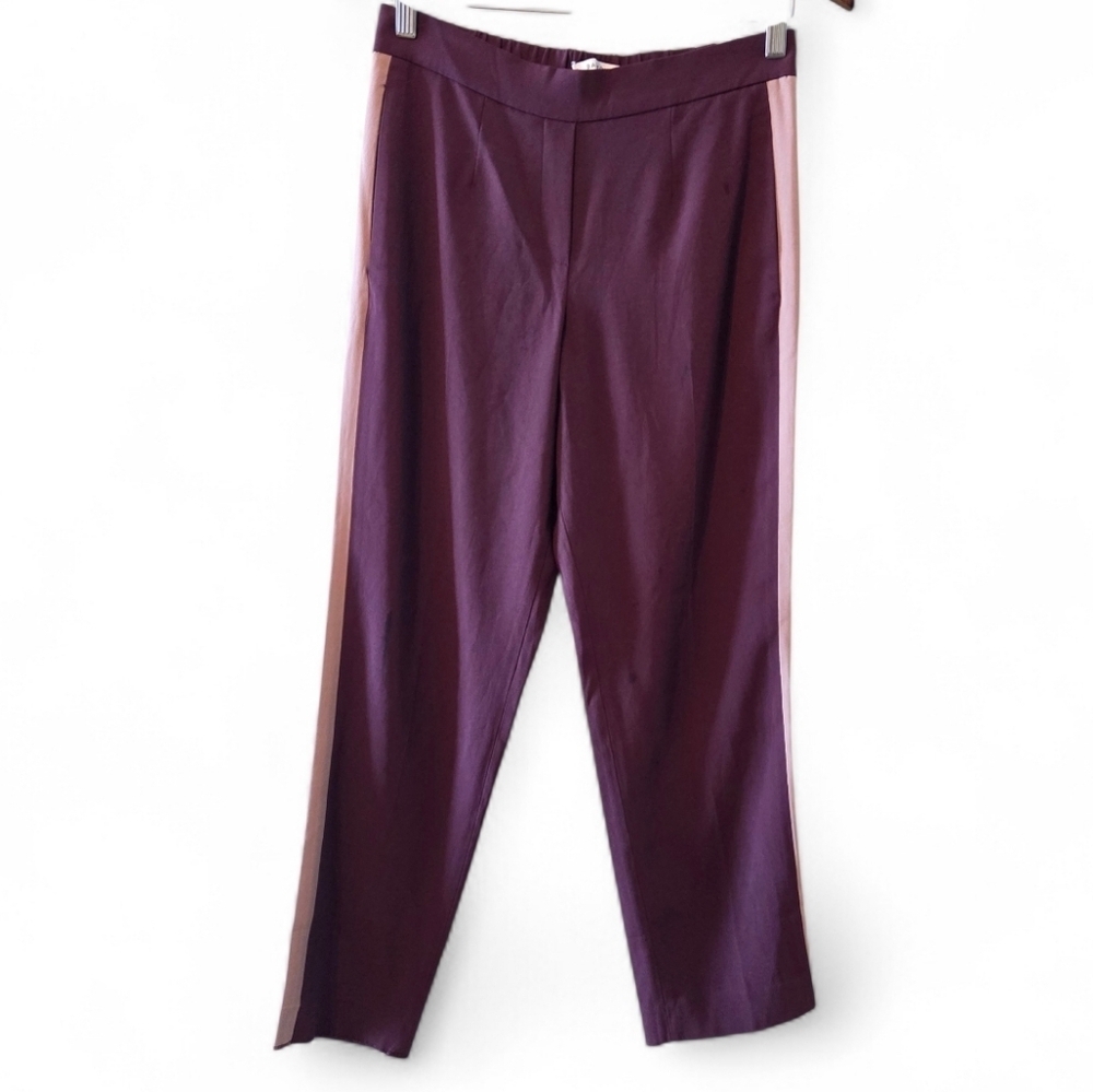 Aritzia Babaton Conan Pants Crepe Mid Rise Trousers Terado Cardamon Nutmeg Sz 6 - Picture 1 of 13